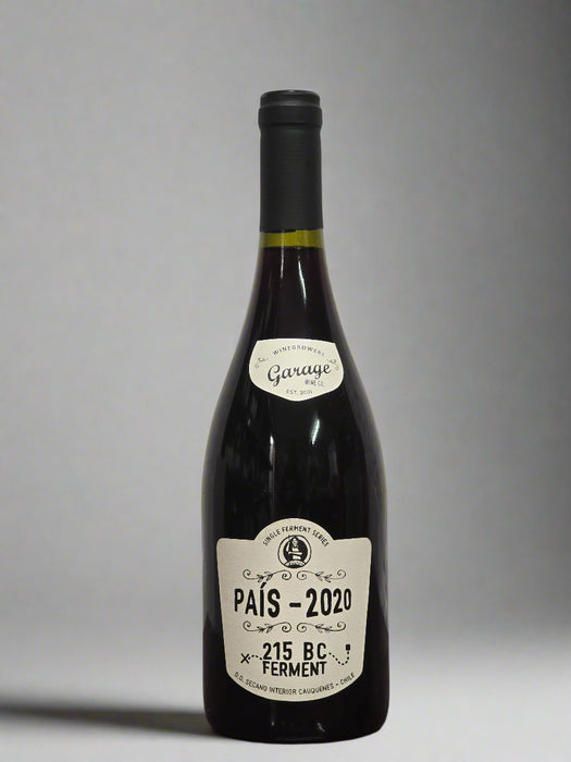 Pais Lot 215 BC Ferment, Garage Wine Co, Maule Valley, Chile, 2020