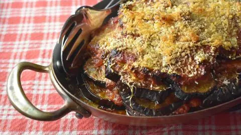 Provençal Aubergine Tomato Gratin and Pictorial Viognier