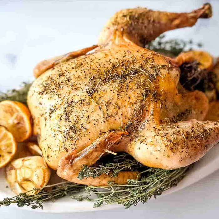 Roast Chicken with Herbs de Provence and Lemon and Pictorial Viognier
