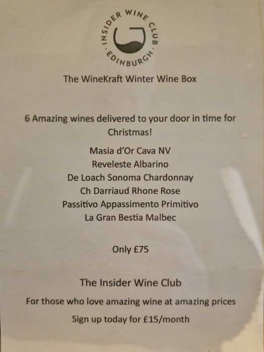 Christmas Wine Box