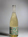 Bottle of 'Sea Foam' wine with a patterned label on a gray background